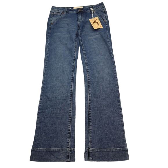 J Star Pants Womens 5 Blue Low Rise Flat Front Straight Leg Casual Jeans - Picture 1 of 16